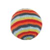 knitted ball in nursery colours